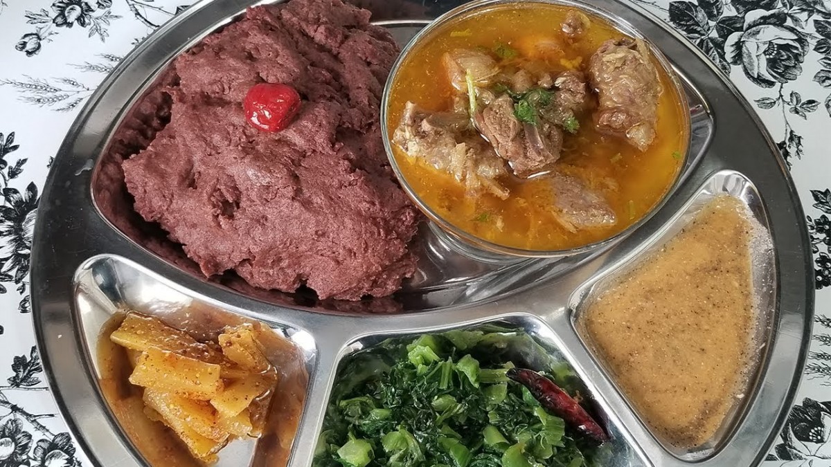 तमु ल्होसारमा तनहुँमा ढिँडो खाने प्रतियोगिता