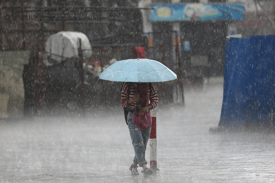 काठमाडौँमा बिहानै बर्षा,लागेकै हो त बर्खा