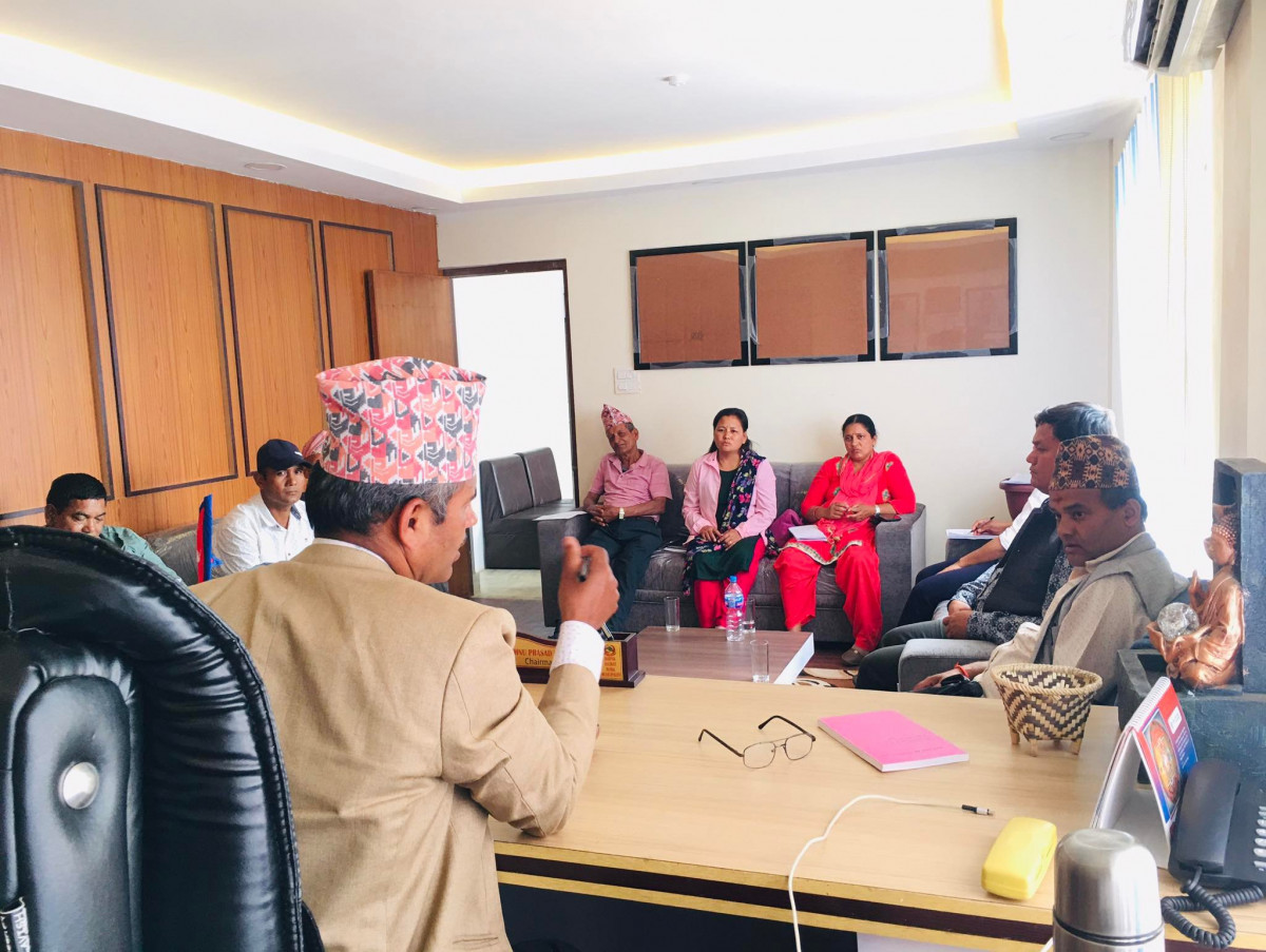 बारपाक सुलिकोट गाँउपालिकाको  बजेट निर्माण सम्बन्धी सर्वदलिय बैठक सम्पन्न