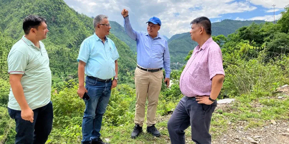 कुलमान घिसिङको नेतृत्वमा बुढीगण्डकी आयोजनास्थलको निरीक्षण