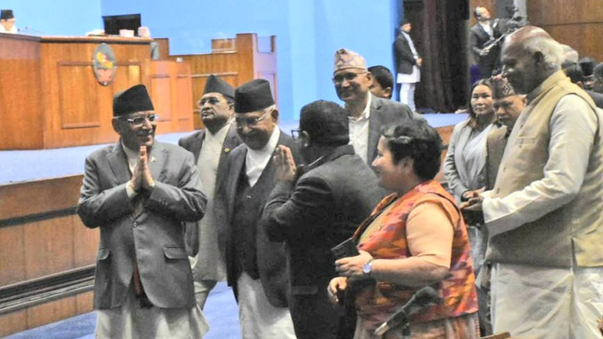 प्रधानमन्त्री पुष्पकमल दाहालले पाए विश्वासको मत