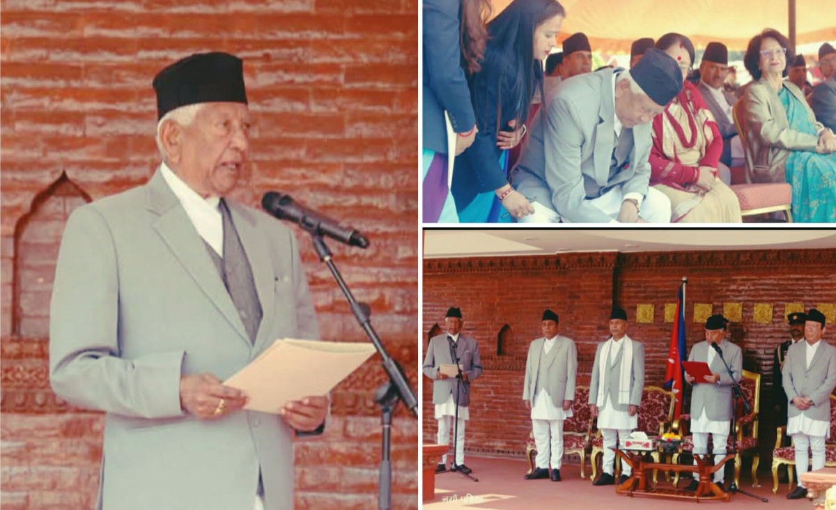 ज्येष्ठ सदस्य अर्जुननरसिंह केसीले गरे पदभार ग्रहण